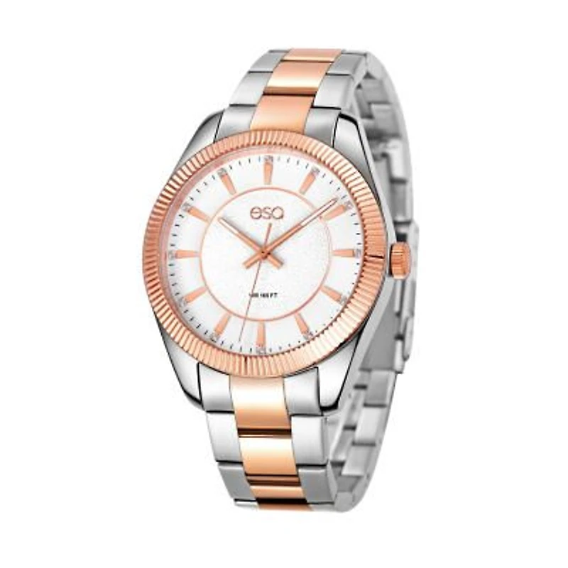 Esq Mens Two Tone Stainless Steel Bracelet Watch 37esq015501a