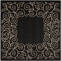 Safavieh Courtyard Collection Kiaran Floral Indoor/Outdoor Square Area Rug