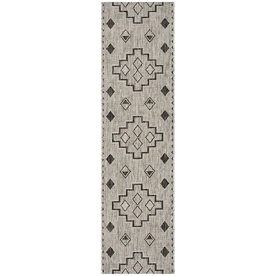 Safavieh Courtyard Collection Ambrose Geometric Indoor/Outdoor Runner Rug