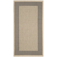 Safavieh Courtyard Collection Trina Bordered Indoor/Outdoor Area Rug