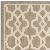 Safavieh Courtyard Collection Ariana Oriental Indoor/Outdoor Runner Rug
