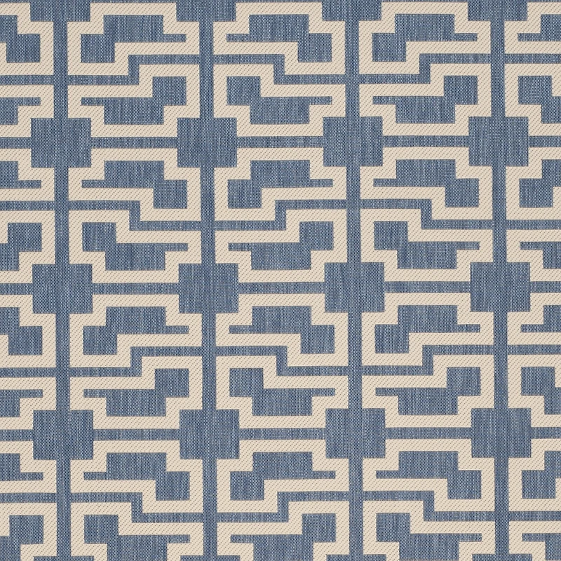 Safavieh Courtyard Collection Eddie Geometric Indoor/Outdoor Runner Rug