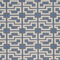 Safavieh Courtyard Collection Eddie Geometric Indoor/Outdoor Runner Rug
