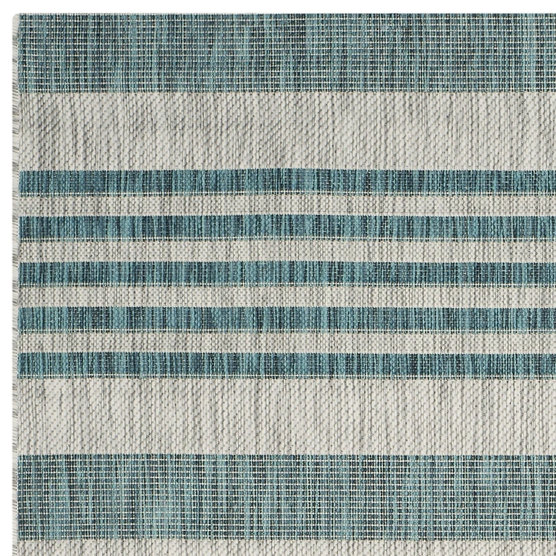 Safavieh Courtyard Collection Major Stripe Indoor/Outdoor Square Area Rug