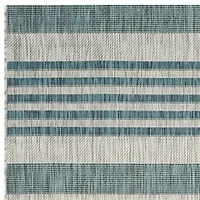 Safavieh Courtyard Collection Major Stripe Indoor/Outdoor Square Area Rug