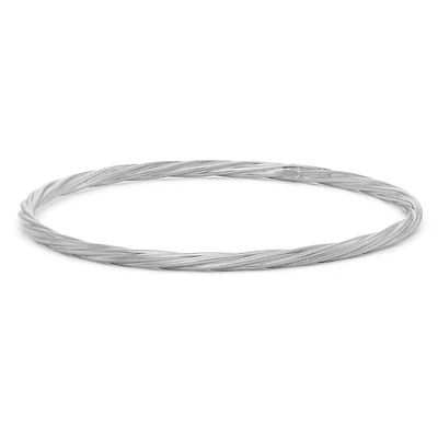 Womens Sterling Silver 8 Inch Solid Chain Bracelet