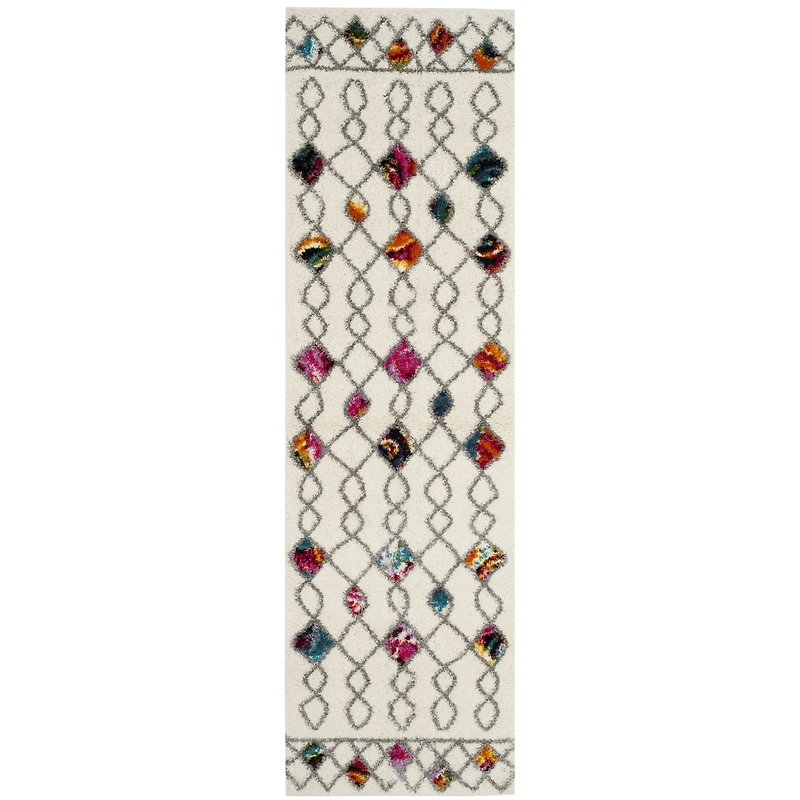 Safavieh Lucinda Geometric Shag Rectangular Runner