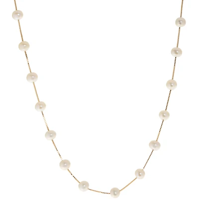 Womens White 17 Inch Strand Necklace