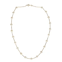 Womens White 17 Inch Strand Necklace