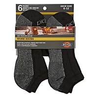 Dickies Dri-Tech Work Mens Breathable 6 Pair Low Cut Socks