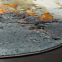Safavieh Glacier Collection Kaelea Geometric RoundArea Rug