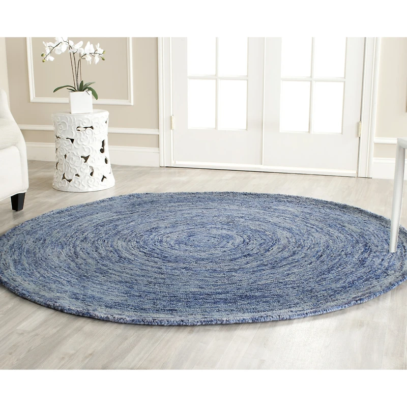 Safavieh Ikat Collection Jewell Geometric Round Area Rug