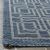 Safavieh Courtyard Collection Adelaide Geometric Indoor/Outdoor Square Area Rug