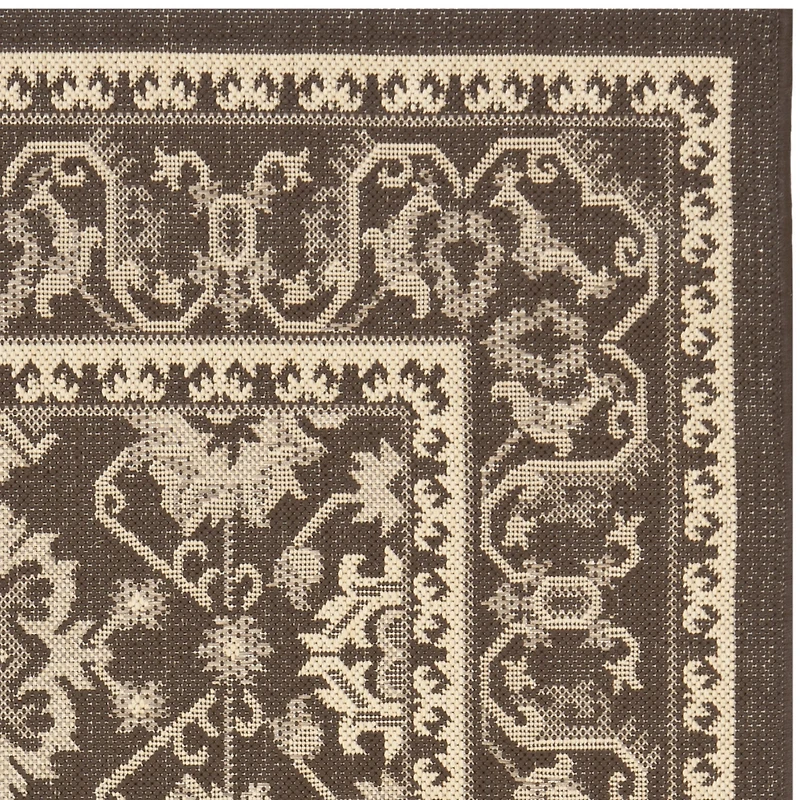 Safavieh Courtyard Collection Ilija Oriental Indoor/Outdoor Runner Rug