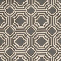 Safavieh Courtyard Collection Torma Geometric Indoor/Outdoor Round Area Rug