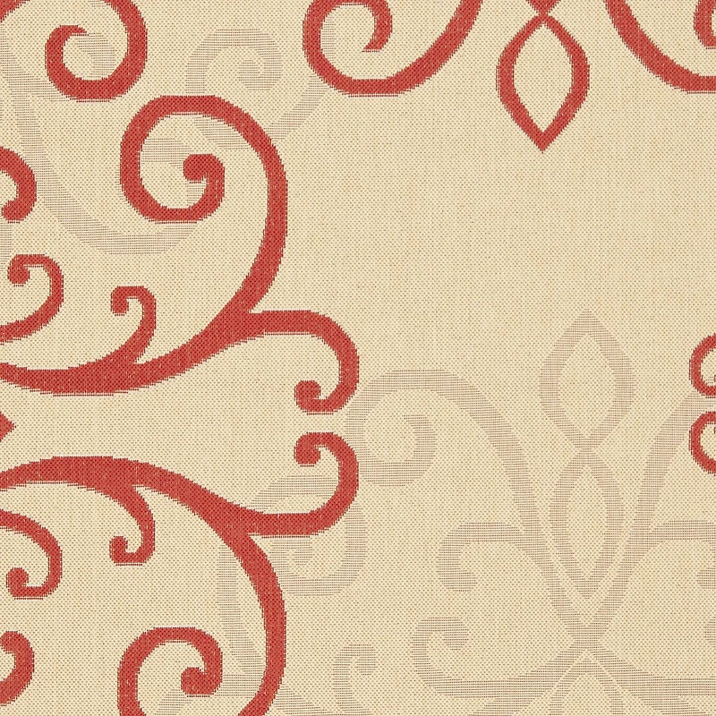 Safavieh Courtyard Collection Mortimer Floral Indoor/Outdoor Area Rug