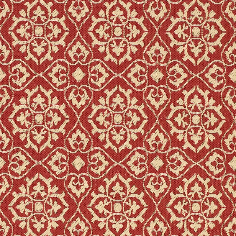 Safavieh Courtyard Collection Spots Oriental Indoor/Outdoor Runner Rug