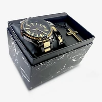 Mens Two Tone 3-pc. Watch Boxed Set Mac7133jc