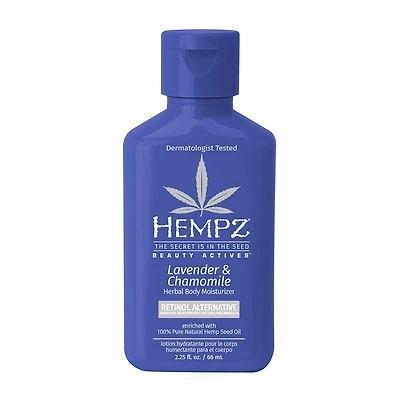 Hempz Mini Lavender & Chamomile Bakuchiol Infused Herbal Body Moisturizer 2.25 Oz.