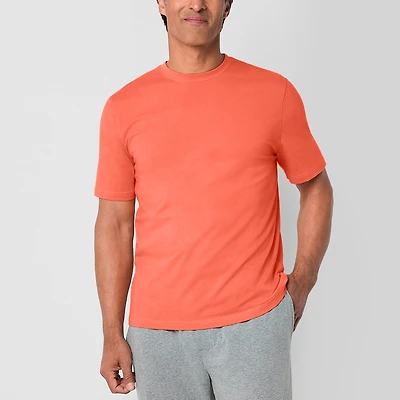 Stafford Mens Crew Neck Short Sleeve Big and Tall Pajama Top