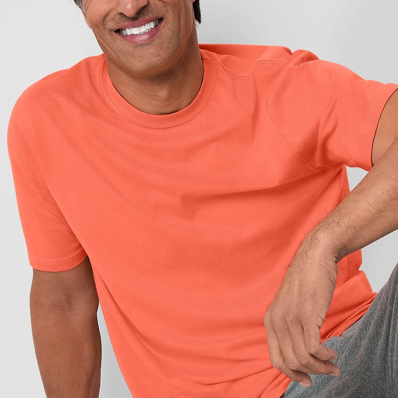 Stafford Mens Crew Neck Short Sleeve Big and Tall Pajama Top