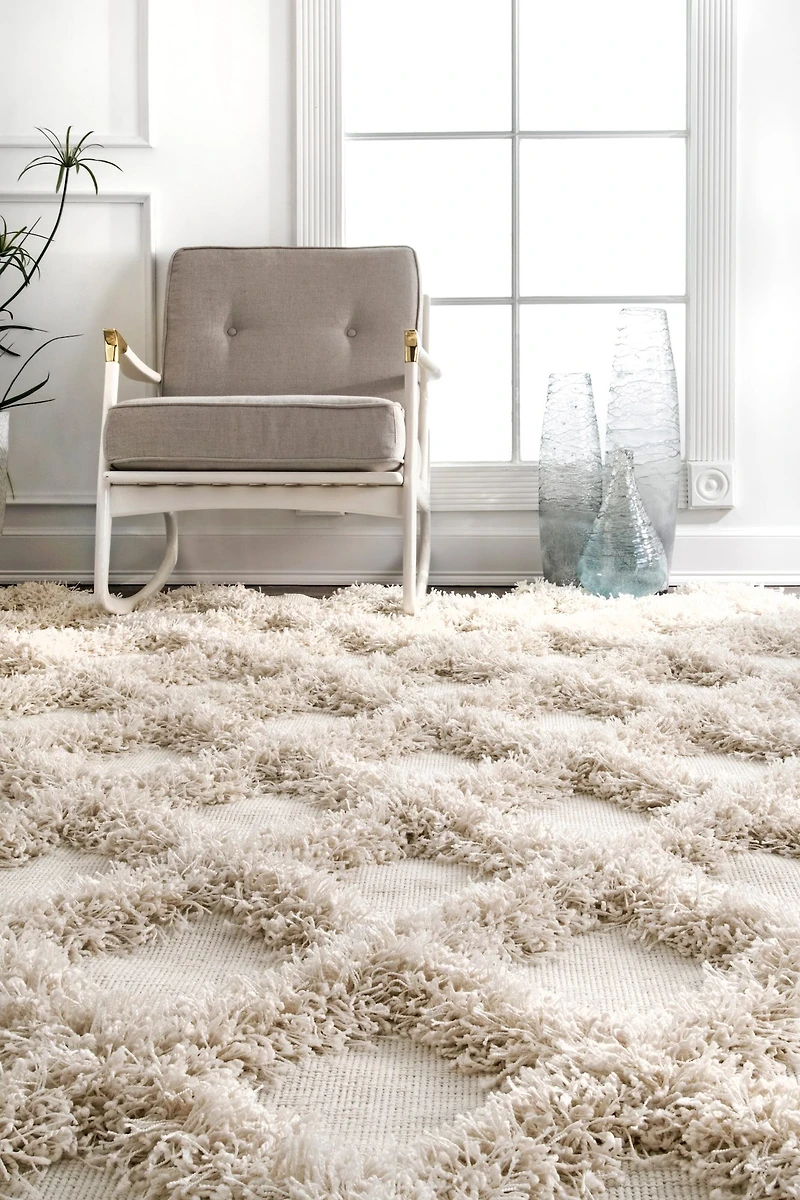 nuLoom Francene Diamond Trellis Shaggy RectangularRug