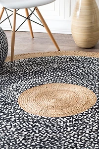 nuLoom Lesha Natural Fiber Round Rug