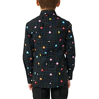 Opposuits Little Boys Spread Collar Long Sleeve Pacman Dress Shirt