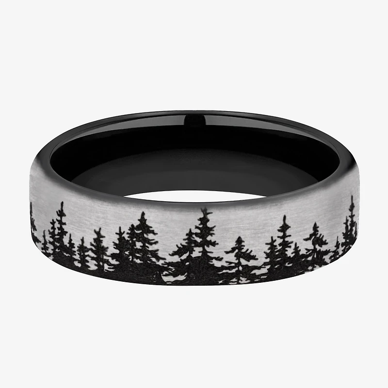 Mens 6.5MM Titanium Wedding Band