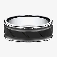 Mens 8MM Cobalt Wedding Band