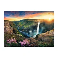 Trefl Puzzles - 2000 Piece Haifoss Waterfall Iceland 2000-pc. Puzzle