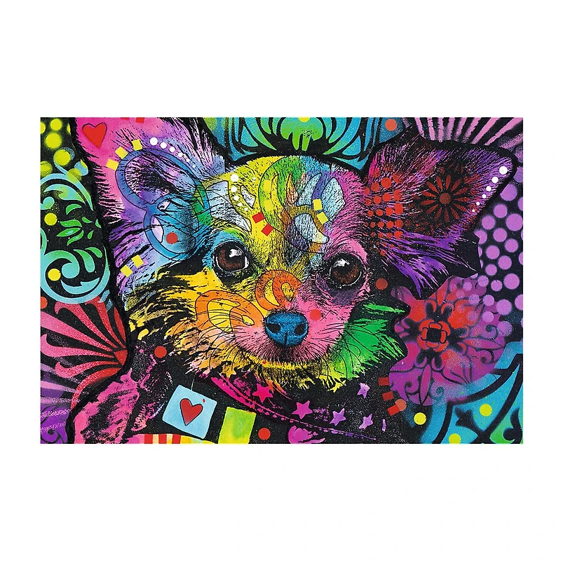 Trefl Puzzles - 501 Piece Wood Colorful Puppy 501-pc. Puzzle