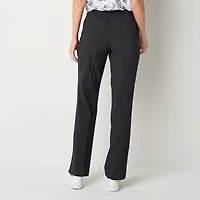 Liz Claiborne Audra Womens Adaptive Easy-on + Easy-off Straight Mid Rise Trouser