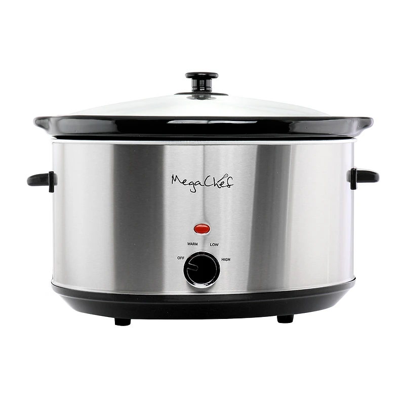 MegaChef 8-qt. Slow Cooker with Mini 0.6-qt. Warmer