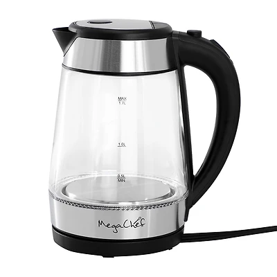 MegaChef 7-Cup Stainless Steel Electric Kettle