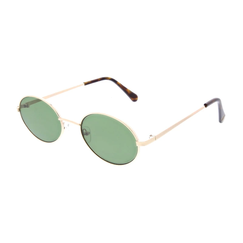 BCBGeneration Slim Metal Womens UV Protection Oval Sunglasses
