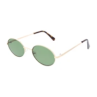 BCBGeneration Slim Metal Womens UV Protection Oval Sunglasses