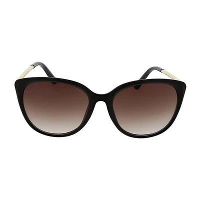 Adrienne Vittadini Butterfly Cateye With Metal Temples Womens UV Protection Cat Eye Sunglasses