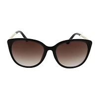 Adrienne Vittadini Butterfly Cateye With Metal Temples Womens UV Protection Cat Eye Sunglasses
