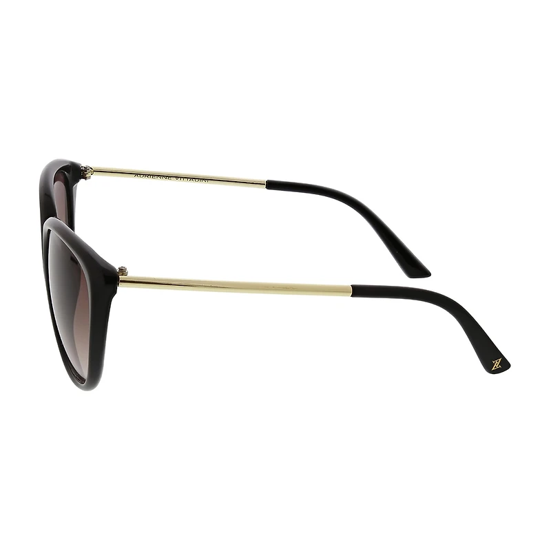 Adrienne Vittadini Butterfly Cateye With Metal Temples Womens UV Protection Cat Eye Sunglasses