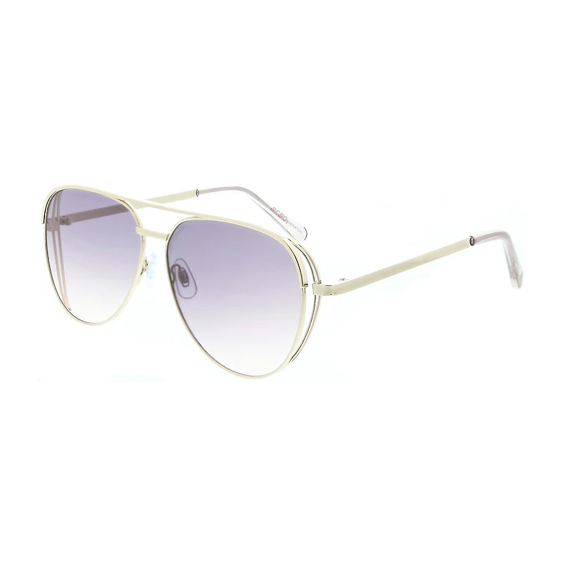 BCBGeneration With Cut-Out Detail Womens UV Protection Aviator Sunglasses