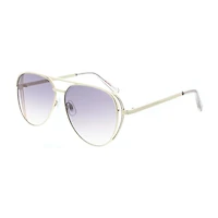 BCBGeneration With Cut-Out Detail Womens UV Protection Aviator Sunglasses