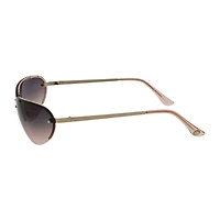 Adrienne Vittadini Wrapped Cateye With Top Brow Bar Inlay Womens UV Protection Cat Eye Sunglasses