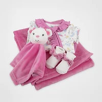 Baby Essentials Girls 4-pc. Clothing Set