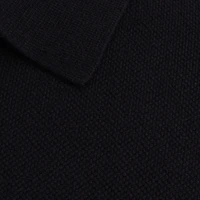 Haggar Button Front Mens Short Sleeve Polo Sweater