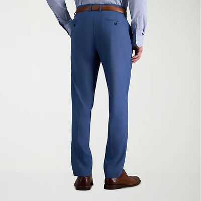 Haggar JMH 4 Way Stretch Mens Fabric Slim Fit Flat Front Suit Pant