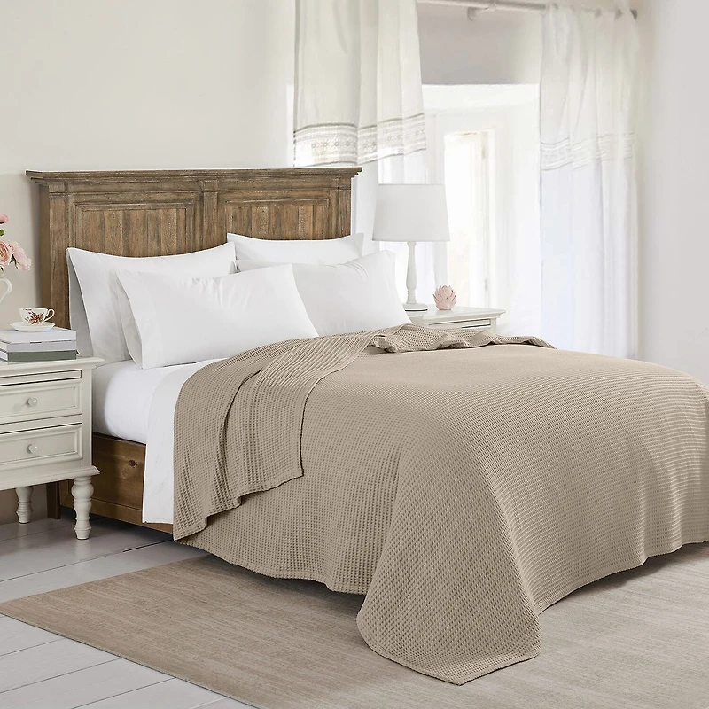 The Farmhouse By Rachel Ashwell Waffle Cotton Blanket