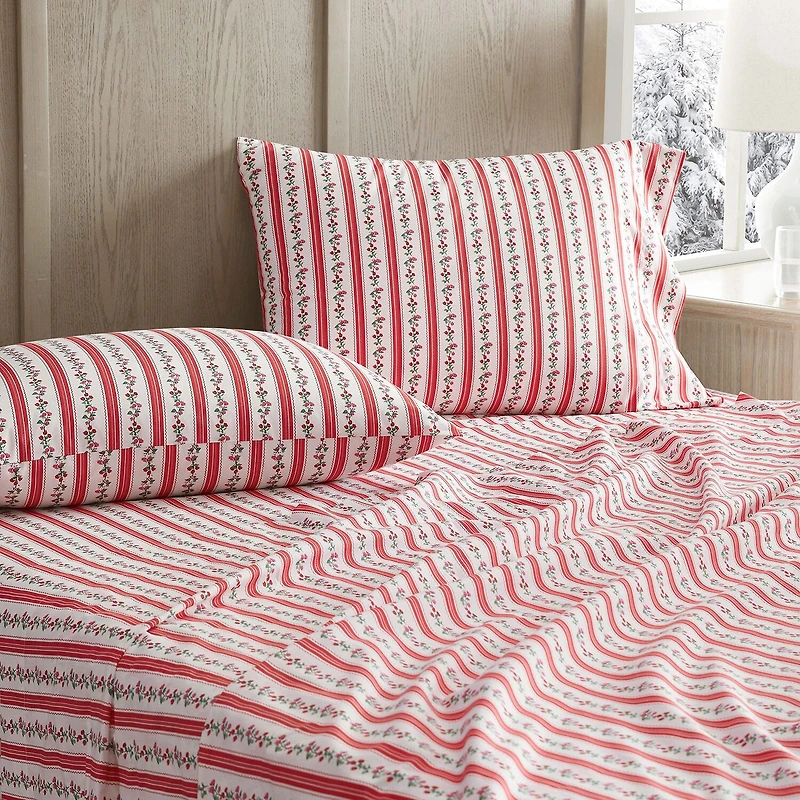 Martha Stewart Rose Ribbon Sheet Set