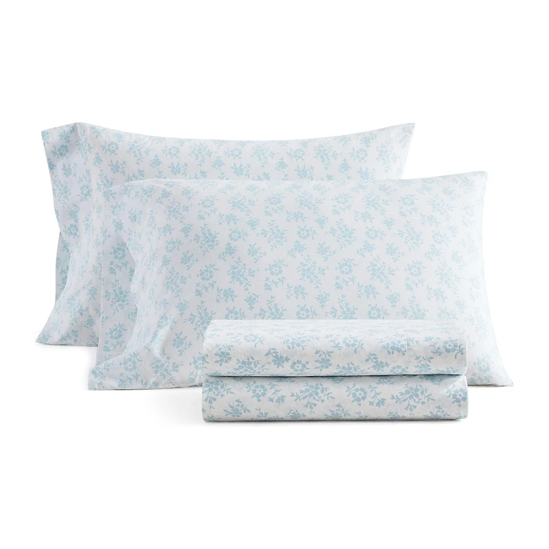 Martha Stewart Core Floral Sheet Set
