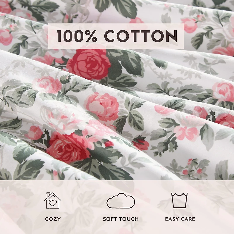 Laura Ashley Bettinas Blooms 300tc Sheet Set